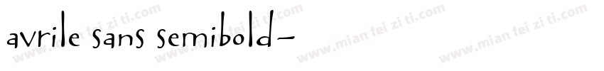 avrile sans semibold字体转换